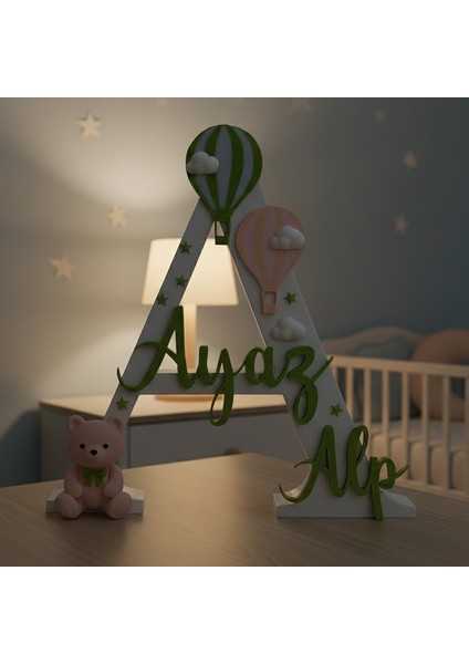 Kişiye Özel Dekoratif Duvar & Masa Süsü | Bebek/çocuk Odası Kapı/oda Isimliği | Doğum Günü Hediyelik modelleri