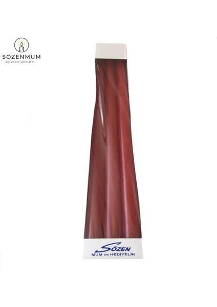 3'lü Kırmızı Gerçek Mum Şamdan, Dekoratif ve Şık Aydınlatma Aksesuarı