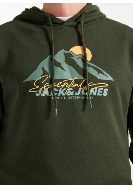 Kapüşon Yaka Koyu Yeşil Erkek Sweatshırt 12278626_JJSUN Sweat Hood fırsatları