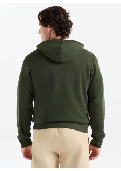 Kapüşon Yaka Koyu Yeşil Erkek Sweatshırt 12278626_JJSUN Sweat Hood indirimleri