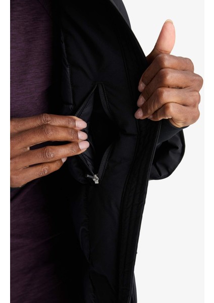 Su İtici Regular Fit Kapüşonlu Fermuarlı Cepli Kışlık Mont C6032AX25WN