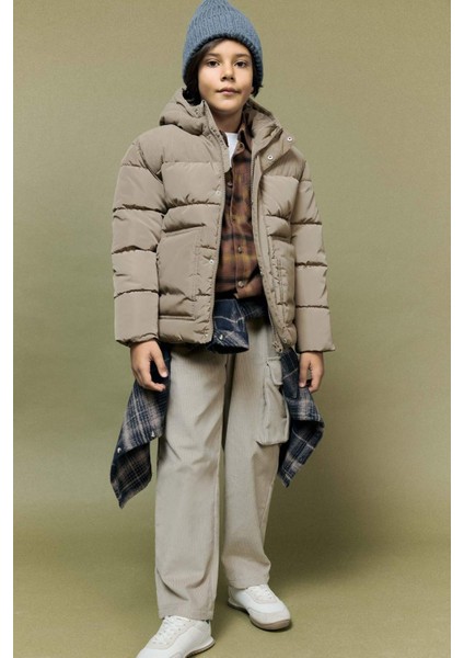 Erkek Çocuk Su İtici Kapüşonlu Mont C5526A825WN