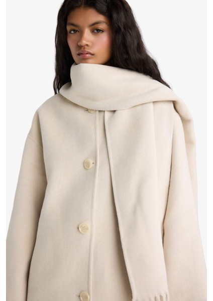 Relax Fit Düğmeli Kaşe KABAN F5573AX25WN fırsatları