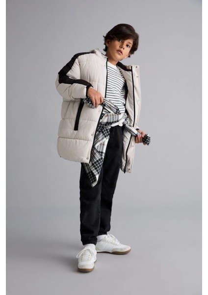 Erkek Çocuk Su Itici Kapüşonlu Polar Astarlı PARKA E9387A825WN fiyatları