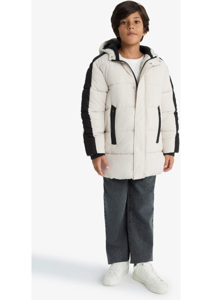 Erkek Çocuk Su Itici Kapüşonlu Polar Astarlı PARKA E9387A825WN indirimleri