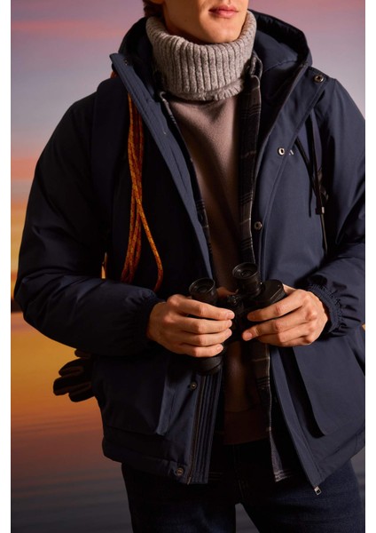 Regular Fit Çıtçıt Kapama İç Cepli Kapüşonlu Fermuarlı Mont C6595AX25AU modelleri