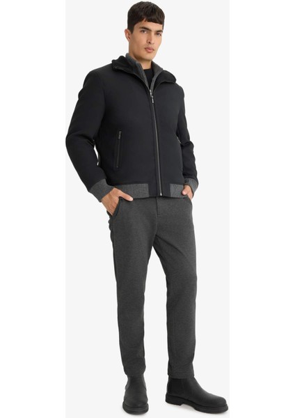 Su İtici Slim Fit Dar Kesim Suni Kürklü Yaka Astarlı Fermuarlı Ribanalı Cepli Suni Deri Mont C5633AX25WN fiyatları