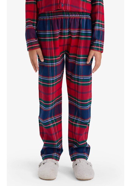Erkek Çocuk Pijama Takımı Flanel Uzun Kollu Üst Uzun Alt F0983A825WN fırsatları