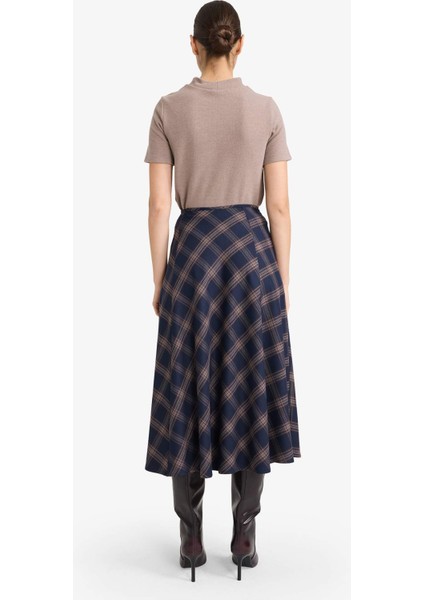 A Kesim Kareli Normal Bel Midi Etek G6908AX25WN indirimleri