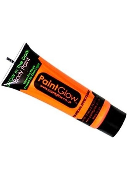 Turuncu Neon Fosforlu Glow Yüz ve Vücut Boyası, Parlak ve Renkli Parti Stili fiyatları