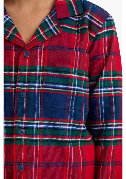 Erkek Çocuk Pijama Takımı Flanel Uzun Kollu Üst Uzun Alt F0983A825WN indirimleri
