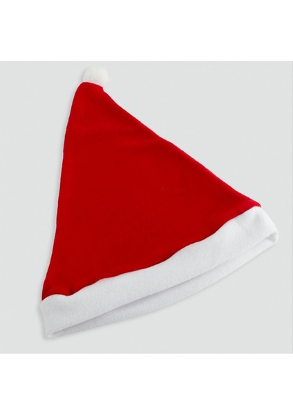 Renkli Noel Baba Şapkası, Polar Kumaş, Eğlenceli ve Şık Tasarım