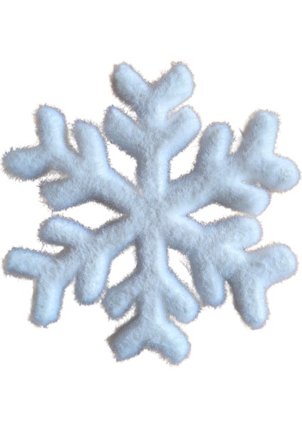 Beyaz Kar Tanesi Süs 18,5cm, Şık ve Zarif Dekoratif Obje