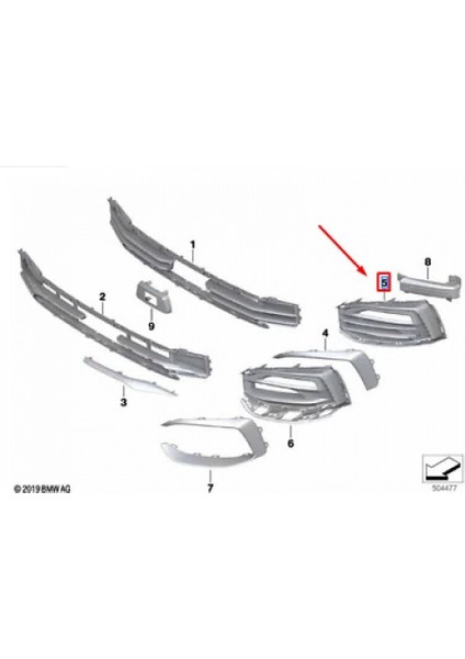 Bmw 7 Serı- 7 Serisi- 2016-2018 Ön Tampon Çeki Demirri Kapağı Astarlı/sıyah (Tw) Oem No (51117412466)