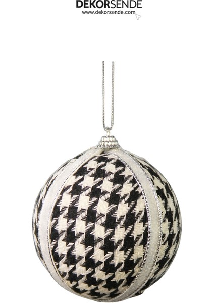 Yılbaşı Süsü Konik Desenli 3'lü Set Siyah Beyaz 10 Cm, Renkli, Şık ve Şaşırtıcı Dekorasyon modelleri