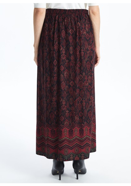 Yeni Sezon Beli Lastikli Desenli Kadın Etek fırsatları