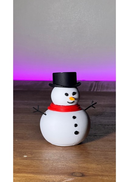 Kış Temalı, Renkli Kardan Adam Mini Figür, Nostaljik Hediyelik, Yılbaşı Süsleri