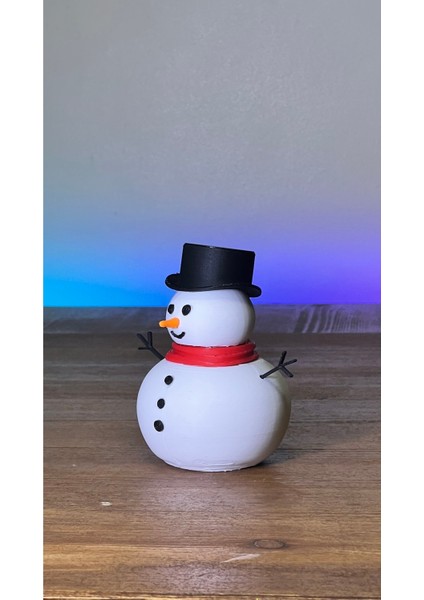 Kış Temalı, Renkli Kardan Adam Mini Figür, Nostaljik Hediyelik, Yılbaşı Süsleri fiyatları