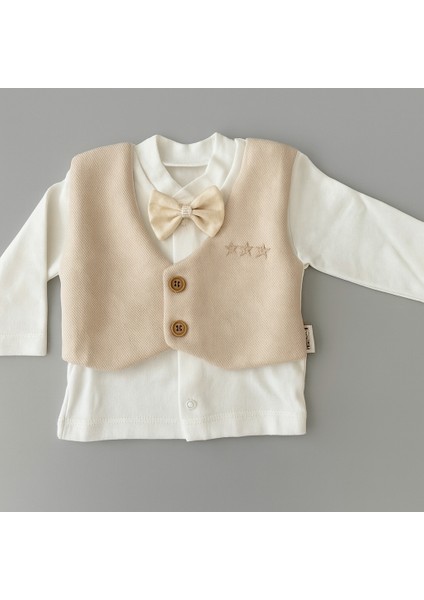 Erkek Bebek Krem-Kahve Düğün & Mevlüt Takımı 5’li Kutulu fiyatları
