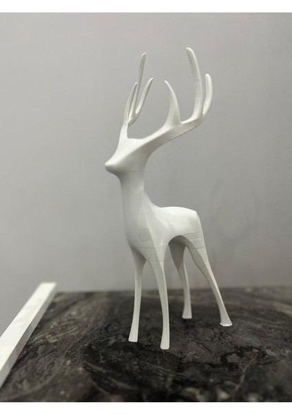 Renkli Dekoratif Geyik Heykeli Çift Set, Şık ve Modern Ev Dekoru Aksesuarı fırsatları