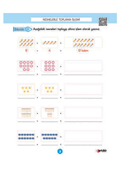 2.sınıf Dört İşlem Matematik Kitabı 80 Sayfa Eğlenceli Öğrenim fırsatları
