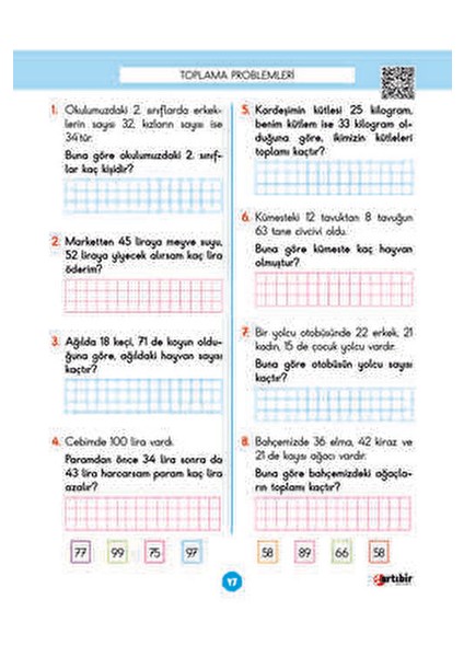 2.sınıf Dört İşlem Matematik Kitabı 80 Sayfa Eğlenceli Öğrenim