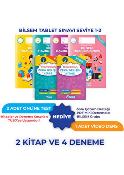Bilsem Hazırlık Seti Seviye 1 ve Seviye 2 1. Sınıf Zeka Gelişimi Kitapları fiyatları