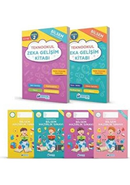 Bilsem Hazırlık Seti Seviye 1 ve Seviye 2 1. Sınıf Zeka Gelişimi Kitapları modelleri