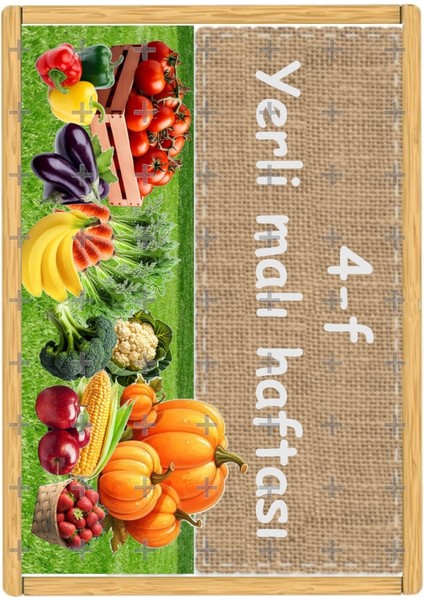 Yenilebilir Şeker Kağıt Yerli Malı Haftası Temalı Pasta Süsleme