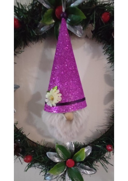 Pembe Noel Süsü, Şans Getiren Figür, Ev Dekorasyonu, Sevimli Ağaç Süsü