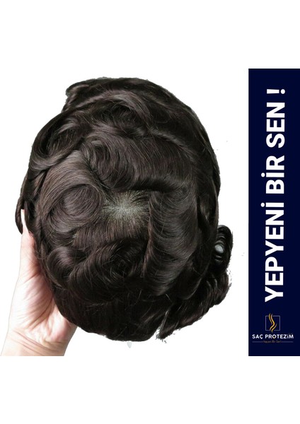 Sacprotezim Yepyeni Bir Sen Sacprotezim Protez Saç Qa8 5x8 Renk 2 Ince Telli Her Yöne Taranabilen Alt Yapı modelleri