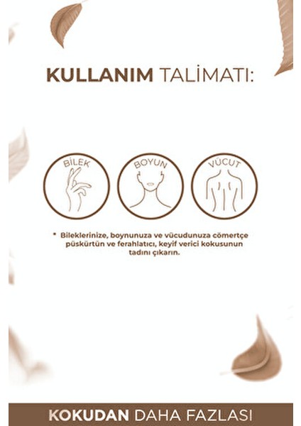 Vanillian Dreams Kadın Vücut Spreyi 150ml Doğal Yağlardan Elde Edilmiş Parfümlü Koku