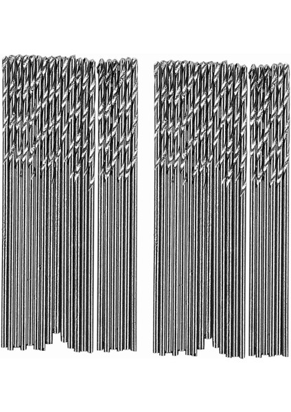 40 Pc 0 5mm Düz Düz Metal Metal Spiral Twist Matkap Bit (Yurt Dışından)