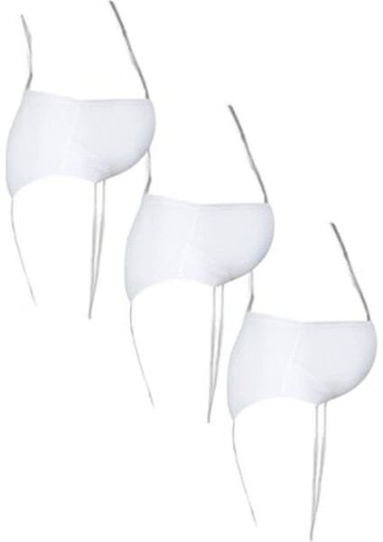 3'lü Kadın Beyaz Modal Geniş Hamile Külot Nefes Alabilir Yumuşak Kumaş ile Konforlu Kullanım