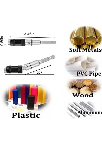 3pcs Manyetik Pivot Matkap Bit Tutucu Manyetik Dönen Bit Uç Tutucu Hızlı Serbest Bırakma Esnek Tornavida Bit Tutucu D (Yurt Dışından) fiyatları