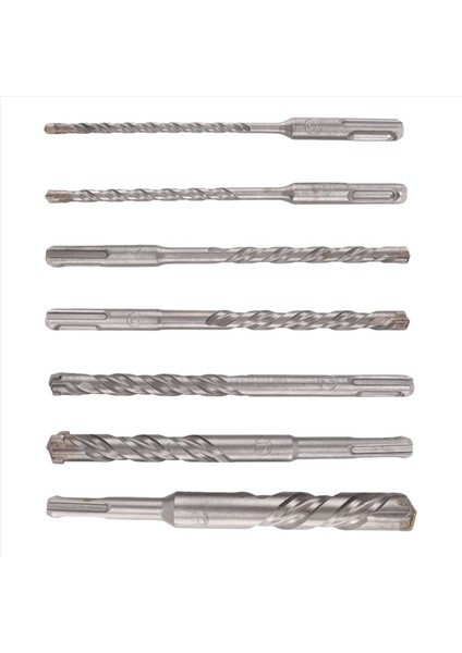 7 Pcs Sds Plus Hammer Matkap Bit Seti (4 Flüt) Beton Tuğla Blok Taş Duvarcılığı ve Granit Için (Yurt Dışından) fiyatları