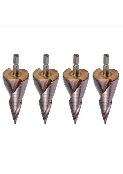4x M35 Hss Co Co Adım Matkap Bit Kobalt Koni Matkap Bitleri 4-32MM Ahşap Paslanmaz Çelik Metal Delik Testere Alet Seti Hex (Yurt Dışından)