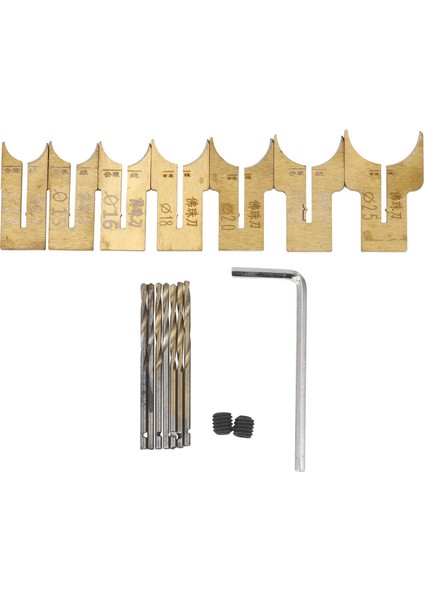 2 Set Ahşap Boncuklar Matkap Bitlik Balo Bıçağı Freze Kesici Dıy Halkalar Için Set Takı Yapan A &amp B (Yurt Dışından) modelleri