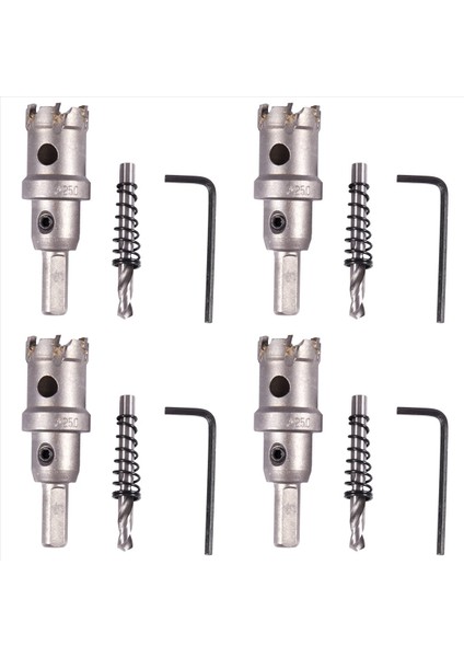 4x Karbür Uçu Metal Kesici Paslanmaz Çelik Hss Matkap Bit Deliği Soyun Tavan Boyutu 25MM (Yurt Dışından)