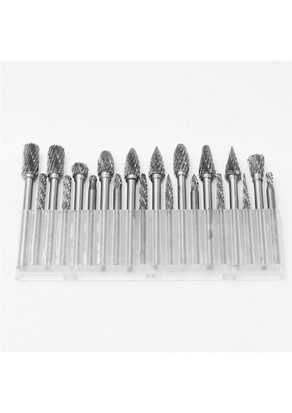 Rock Karbür Burr Seti 1/8in Shank 20PCS Die Öğütücü Alet Metal Ahşap Kaynak Taşlama Bozulması Için Ahşap Oyma Bitleri (Yurt Dışından)