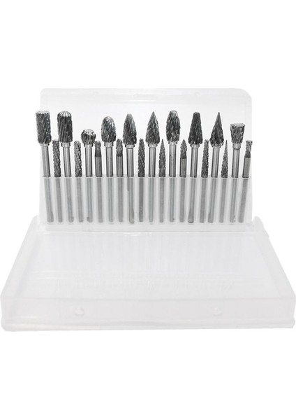 Rock Karbür Burr Seti 1/8in Shank 20PCS Die Öğütücü Alet Metal Ahşap Kaynak Taşlama Bozulması Için Ahşap Oyma Bitleri (Yurt Dışından) fiyatları