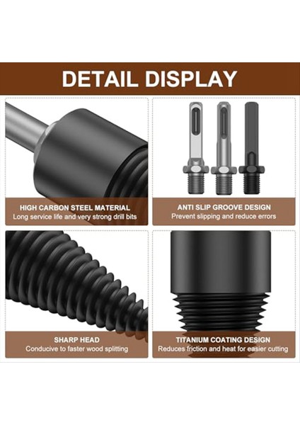 Elektrikli Matkap Için 12 Adet Yakacak Odun Kütük Ayırıcı 9 Saplı Sağlam Hizmetli Elektrik Matkapları Vidalı (Yurt Dışından) indirimleri
