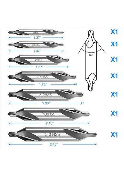 70 Pcs Center Matkap Bitleri Set 60 Derece Açı Merkez Matkap Bitleri Kit Metal Işleme Için Mahşet Araçları (Yurt Dışından) fırsatları