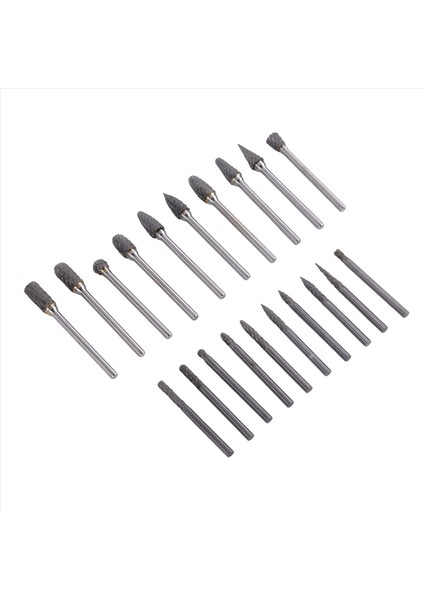 Çift Kesilmiş Karbür Rotary Çapak Seti 20PCS Kalıp Öğütücü Bitler 1/8 Inç Saplı Tungsten Karbür Kesme Çapakları Ahşap Çalışma Için (Yurt Dışından) fiyatları
