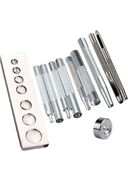 11 Parçalı Set 633/655/831/201 Perçin Taban Snap Düğme Taban Deri Deri Snap Düğme Seti (Yurt Dışından) fırsatları