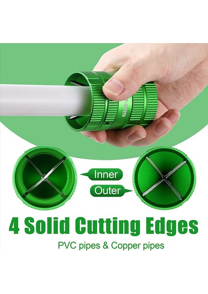 3x Boru Reamer Aracı [tesisatçılar Verimli Yardımcı] Bakır Pvc Boru Temizleyici Boru ve Pip (Yurt Dışından) fiyatları