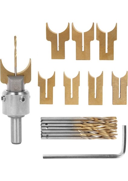 Premium Boncuklar Matkap Bit Ahşap Boncuk Maker Karbür Top Bıçak Ahşap Işleme Freze Kesici Kalıplama Aracı Boncuk Yönlendirici (16) (Yurt Dışından)