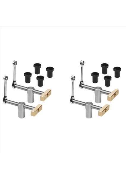 4set Ahşap Işleme Tezgah Köpek Kelepçeleri Tezgah Köpek Durma Setleri Kelepçe Armatürü Menzi Tezgahlar Doğrayıcı Marangoz Araçları (20MM) B (Yurt Dışından)