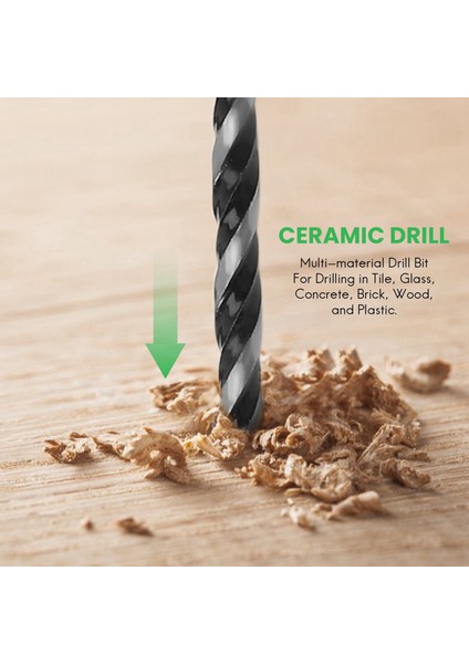 Çok Amaçlı Matkap Bitleri 10 Parçalı 6mm Çok Malzemeli Matkap Biti Fayans Cam Beton Tuğla Ahşap ve Plastik Tungsten Uçlu Duvar Matkap Ucu Seti (Yurt Dışından) fırsatları