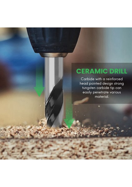 Çok Amaçlı Matkap Bitleri 10 Parçalı 6mm Çok Malzemeli Matkap Biti Fayans Cam Beton Tuğla Ahşap ve Plastik Tungsten Uçlu Duvar Matkap Ucu Seti (Yurt Dışından) indirimleri